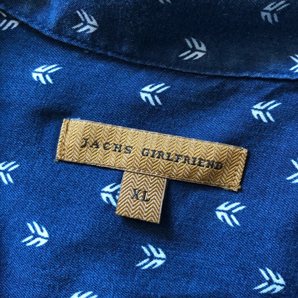 Jachs Girlfriend | Arrow Print Chambray Shirt - image 4